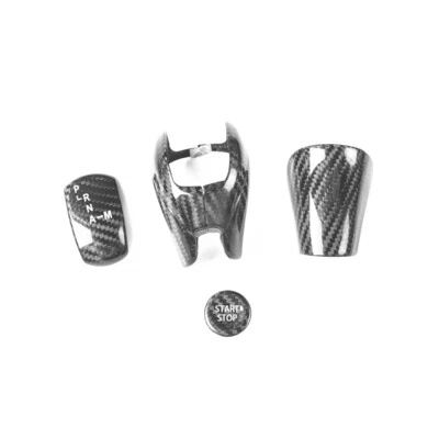 Genuine Carbon Fiber Gear Shift Knob Handle Cover Fit for Nissan GT-R 2008-2015 - Image 1 of 4