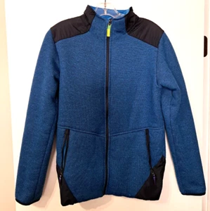 Champion Blue Polyester Fleece Jacket Youth XL 16/18 Full Zip Front - Picture 1 of 13