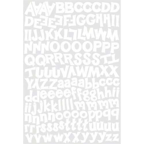 TEHAUX 15 Sheets English Alphabet Stickers Tiny Stick Small Letter Stickers  Alphabet Numbers Stickers Miniture Decoration Mini Stickers Adorable