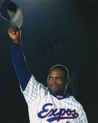 TIM RAINES SIGNED MONTREAL EXPOS 8X10 PHOTO W/PROOF # 1 - Image 1 of 2