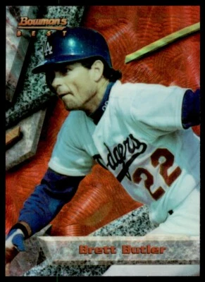 1994 BOWMAN'S BEST REFRACTOR BRETT BUTLER LOS ANGELES DODGERS #48 DP22 - Image 1 of 2