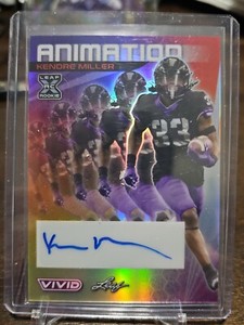 2023 Leaf Vivid Kendre Miller XRC AUTO Animation #7/10 New Orleans Saints