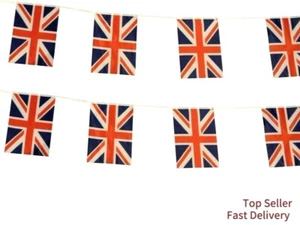 Giant 10M(33FT) Huge 8x11" Union Jack Bunting 20 Flags Banner Decoration - Foto 1 di 1