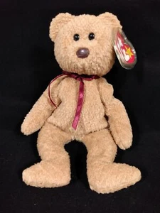 Ty Beanie Babies Curly The Bear Plush-Retired-Free Ship! - Picture 1 of 8