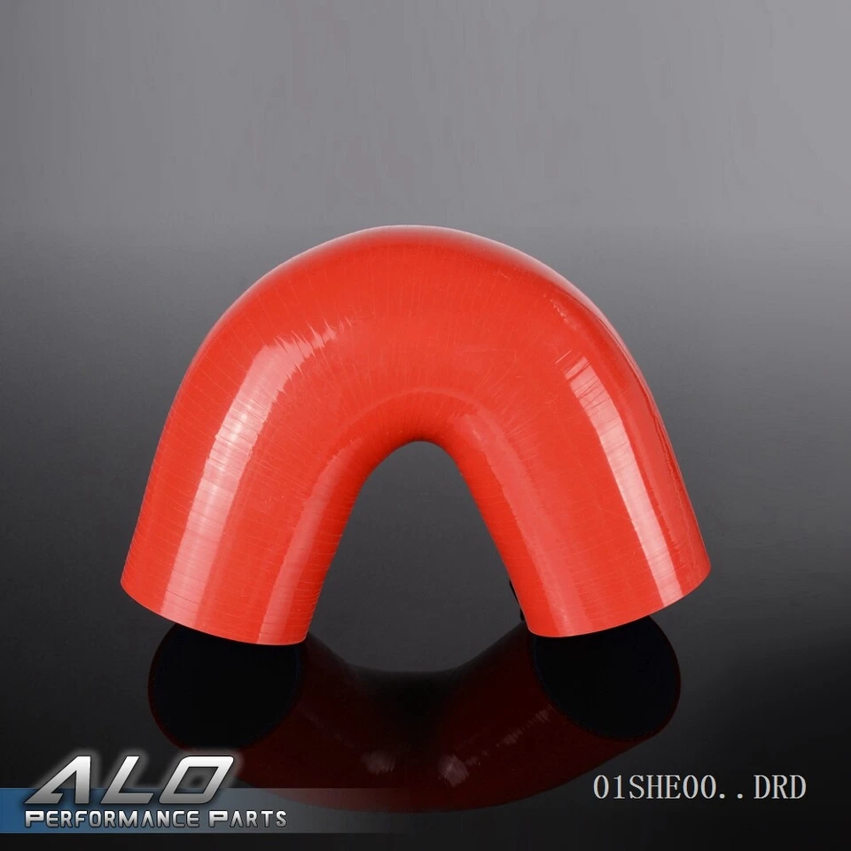 New Red 8mm 135 Degree Hose Turbo Silicone Elbow Coupler Pipe Hose Kit Foto 1 de 4
