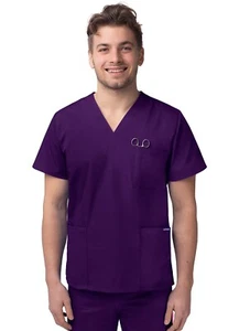 Sivvan Men Woman V-Neck 3 Pocket Scrub Top Stylish Comfortable & Roomy Fit - Picture 1 of 112