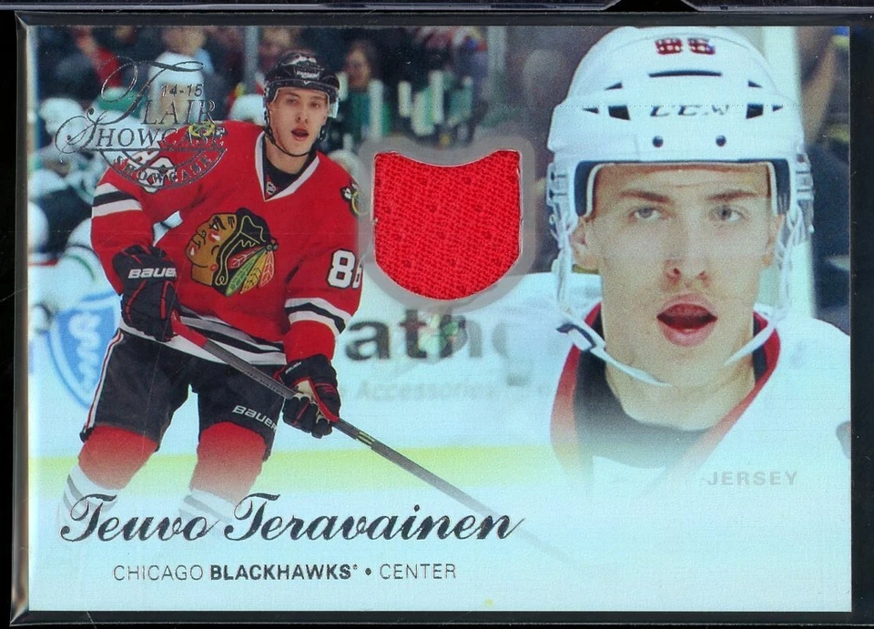 2014-15 Fleer Showcase Flair Jerseys #53 Teuvo Teravainen - Image 1 of 2