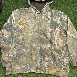 Carhartt Camo Real Tree Hoodie Herren 2XL Tall Distressed LESEN - Bild 1 von 11