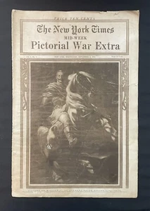 1914 Sept 9 Mid-Week Pictorial New York Times FIRST ISSUE Vol 1 No 1 - Picture 1 of 10