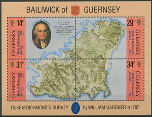 Guernsey 1987 1.Landkarte Block 4 postfrisch (C90697) - Bild 1 von 1