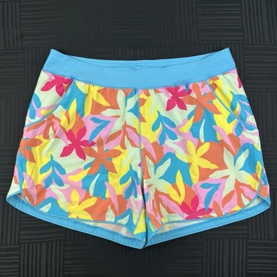 Lands End Womens Plus Size 20W Multicolor 5” Inseam Board Swim Shorts Bottoms - Image 1 of 4