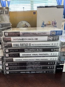 Final Fantasy I, II, III (JP), IV, Dissidia + Limited Edition & Crisis Core LE - Picture 1 of 5