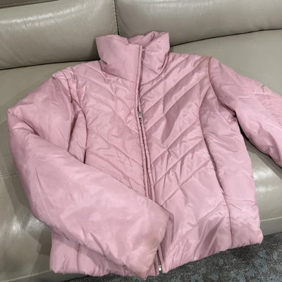 Chaqueta acolchada GUESS para mujer talla M relleno rosa claro cremallera completa Foto 1 de 4