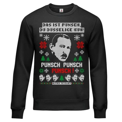 X-Mas Punsch Alfred Tetzlaff Sweater Weihnachten Silvester Ein Herz #47132 - Bild 1 von 2