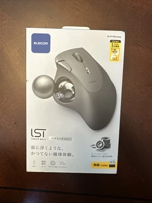 ELECOM Ergonomic Comfort Design Trackball IST Wireless 2.4GHz Conne,(M-IT11DRBK) - Image 1 of 4