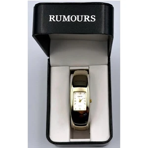 Vintage Rumours Gold Bangle Bracelet Wristwatch Minimalist Dial Womens  Working - Picture 1 of 5