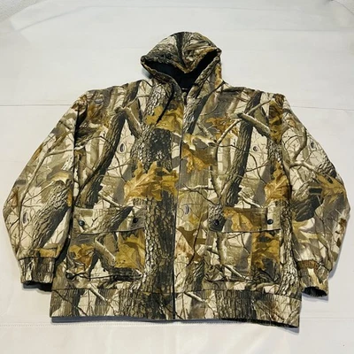 Outfitters Ridge Men Hunt Jacket Camo Zip Light Canvas Realtree Mossy Oak Y2K-XL - Image 1 of 4