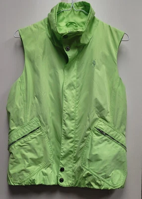 Chaleco Ralph Lauren Golf Verde Neón Cremallera Completa Para Mujer Talla M/M Foto 1 de 4