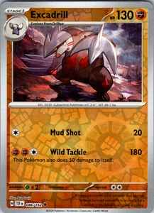 Excadrill Reverse Holo 086/162 SV05: Temporal Forces Uncommon - NM - Picture 1 of 2