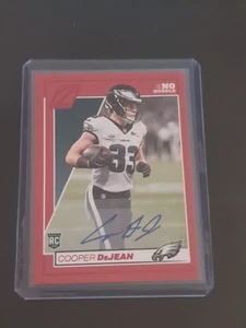 2024 Panini Zenith Rookies Cooper DeJean #121 No Huddle Autographs (AU, RC) - Imagen 1 de 2