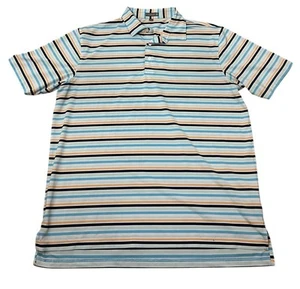 Peter Millar Summer Comfort Polo Shirt Multicolor Striped Performance Men's XL - Picture 1 of 5