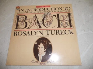 Bach "An Introduction To Bach" Tureck 1982 LP Dig Rec Class Germany CBS 37275 NM - Picture 1 of 4