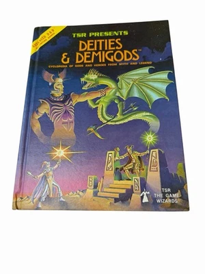 Dungeons & Dragons Deities & Demigods AD&D TSR 1980 De colección 128pp Tapa Dura Foto 1 de 4