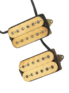 80s DiMarzio PAF Humbucker Pickup Set Cream - Bild 1 von 4