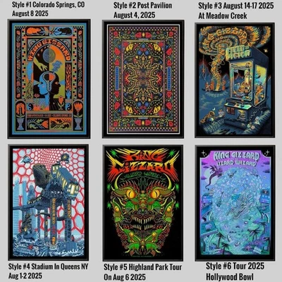 King Gizzard and the Lizard Wizard Posters - Tour Los Angeles, CA King Gizzard