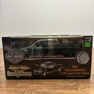 Ertl 1/18 American Muscle Body Shop 2001 Harley Davidson F-150 Super Crew Pickup - Picture 1 of 13