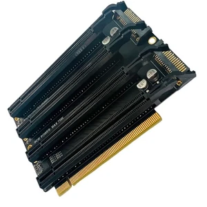 PCIE X16 to X4X4X4X4 Splitter Card SATA Power Expansion Card Adapter Part - Photo 1/12