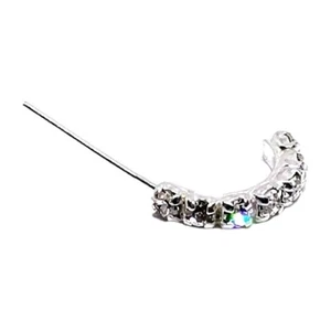 Medio anillo con perno prisionero de nariz 7 CZ Crawler 22 g (0,6 mm) 925 pla... - Imagen 1 de 16