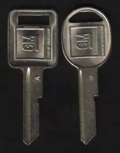 BUICK OEM A B KEY BLANKS - Picture 1 of 1