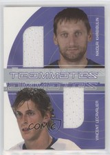 2001-02 ITG Be A Player Signature Series Nikolai Khabibulin Vincent Lecavalier