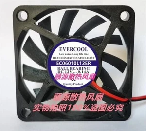 Ventilador de refrigeración silencioso de 2 hilos EVERCOOL EC06010L12ER 6010 DC12V 0,14A 6 CM 1 PIEZA - Imagen 1 de 2
