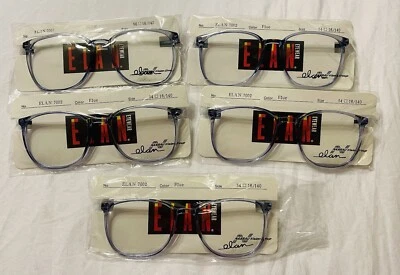 NOS Lot Of 5 VINTAGE Hipster Eyewear Frames 80s Retro Unisex Rad New Old Stock - Image 1 of 4