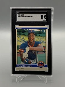 1984 Fleer #599 DARRYL STRAWBERRY RC New York Mets ROOKIE Card NM-MT SGC 8 - Bild 1 von 2