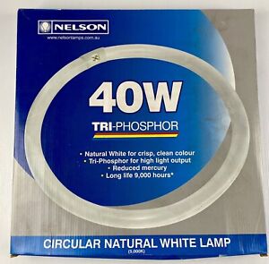Nelson 40W Circular Fluorescent Lamp, Natural, White 5000k