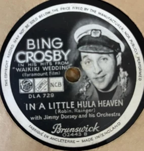1940 78 RPM - Bing Crosby - Im kleinen Hula Himmel - Bilderetikett - Braunschweig - Bild 1 von 2
