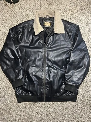 Chaqueta Arizona Jean Company Para Hombre Talla 2XL Marrón Motociclista Abrigo Foto 1 de 4