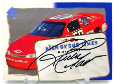 1998 SP Authentic RICKY CRAVEN Sign Of The Times on Card Auto NASCAR Winston S3 - Image 1 of 4
