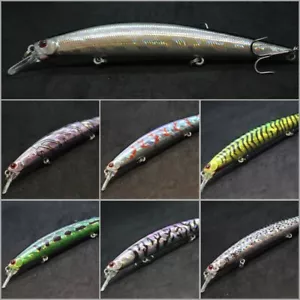 Jerkbait Bait Bass Fishing Lure wLure Tight Wobble Slow Floating M672 - Picture 1 of 113