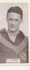 Hawthorn Football Club 1933 G S Spinks W D & H O Wills cigarette card