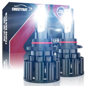 Pair 9005 LED Headlight Bulbs Globe for Mitsubishi Outlander 2005-2018 High Beam - Picture 1 of 11