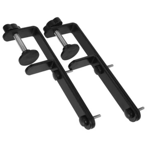 2 Pcs Desktop Nail Board Stand Wood Pegboard Clips Black Craft Wall Organizer - Picture 1 of 12