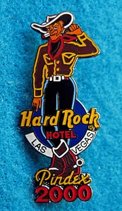 LAS VEGAS HOTEL RAUCHENDER COWBOY NEONSTREIFEN SCHILD PINDEX 2000 Hard Rock Cafe PIN - Bild 1 von 1
