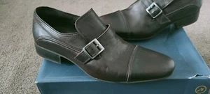 Mens Bronx Monk Shoes Size 8 Like Kurt Geiger Reiss Zara Dune Italian - Picture 1 of 5