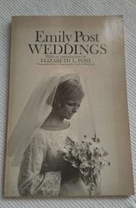 Emily Post Weddings 1963 Soft Cover Vintage  Paperback - Picture 1 of 9