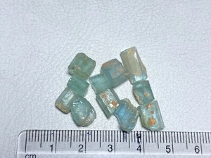 Fine Natural Blue Green Aquamarine Rough Gemstones 32.5 Carats SI Clarity - Picture 1 of 3
