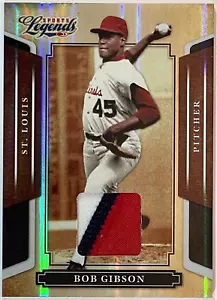 2008 Donruss Americana Sports Legends Bob Gibson GU maglia reliquia #40 1/1 - Foto 1 di 2
